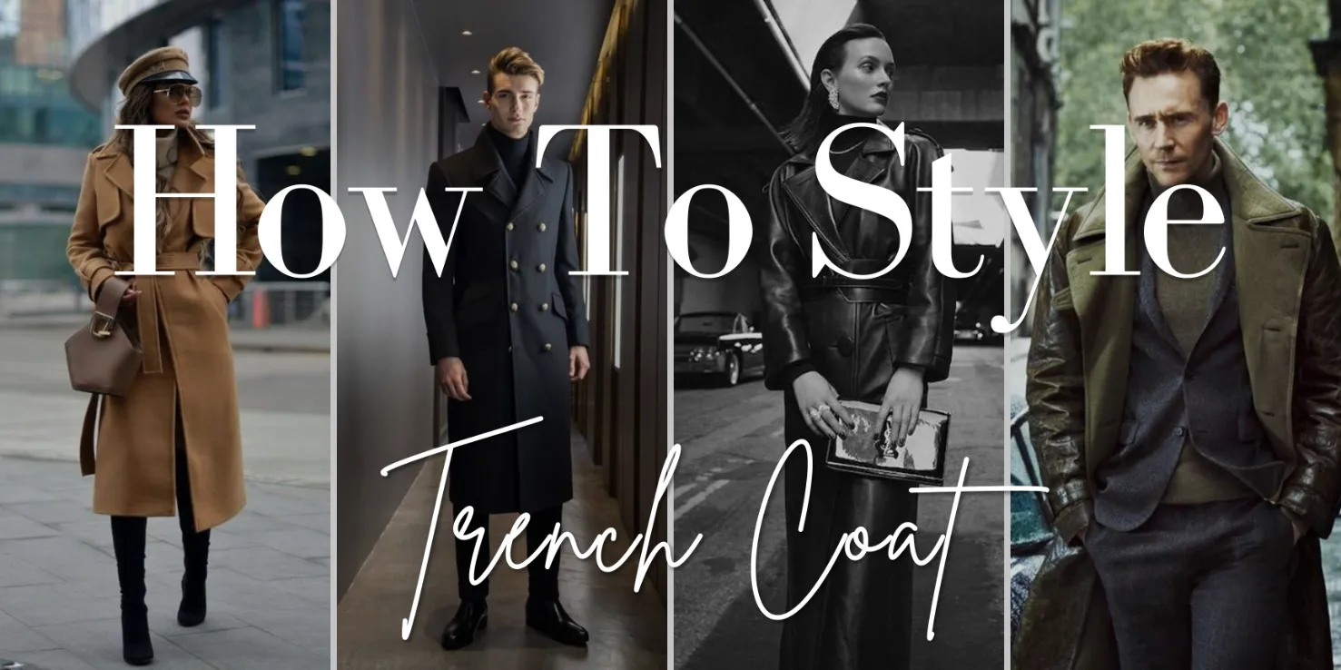 How to properly tie a classic Burberry trench coat knot in two