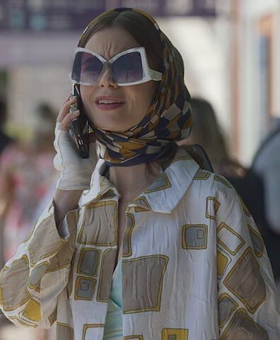 Emily in Paris: Season 3 Episode 5 Mindy's Gold Sunglasses