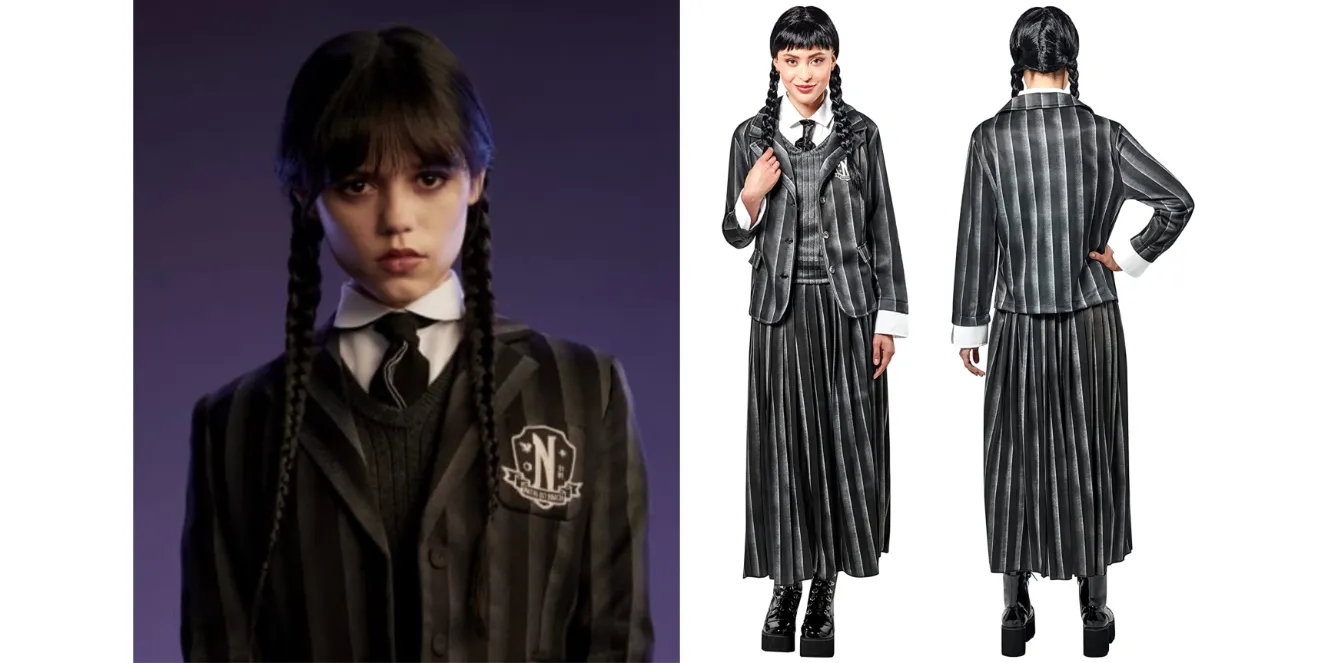 Wednesday Addams Family Costumes  Wednesday Pugsley Addams Costume -  Costume Dress - Aliexpress
