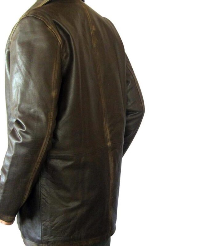 Dean Winchester Distressed Leather Supernatural Coat - William Jacket