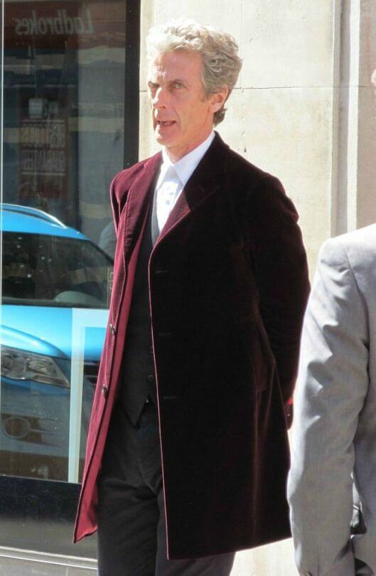 New 12th Doctor Who Peter Capaldi Black Velvet Coat