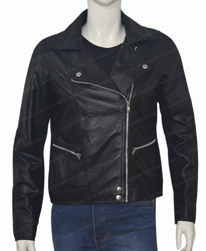 Melissa Roxburgh Manifest Michaela Stone Real Leather Jacket