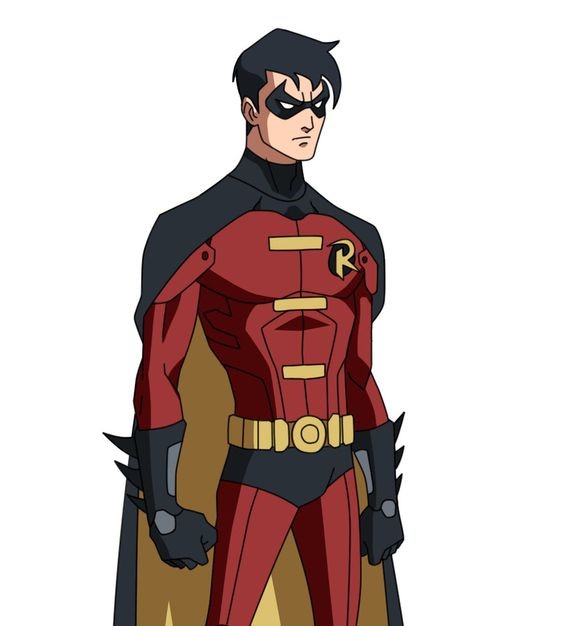 Tim Drake Red Robin Red And Black Leather Jacket