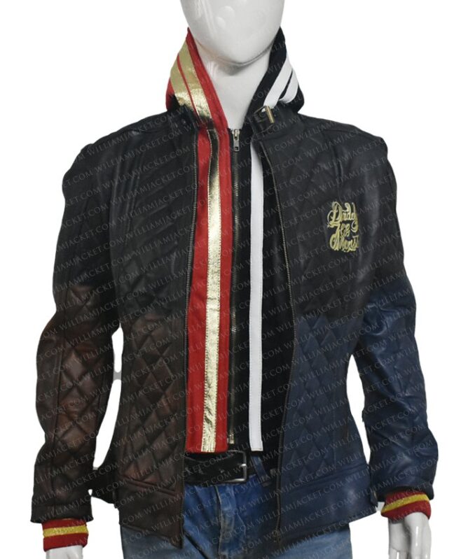 Harley Quinn Daddy’s Lil’ Monster Hooded Quilted Jacket
