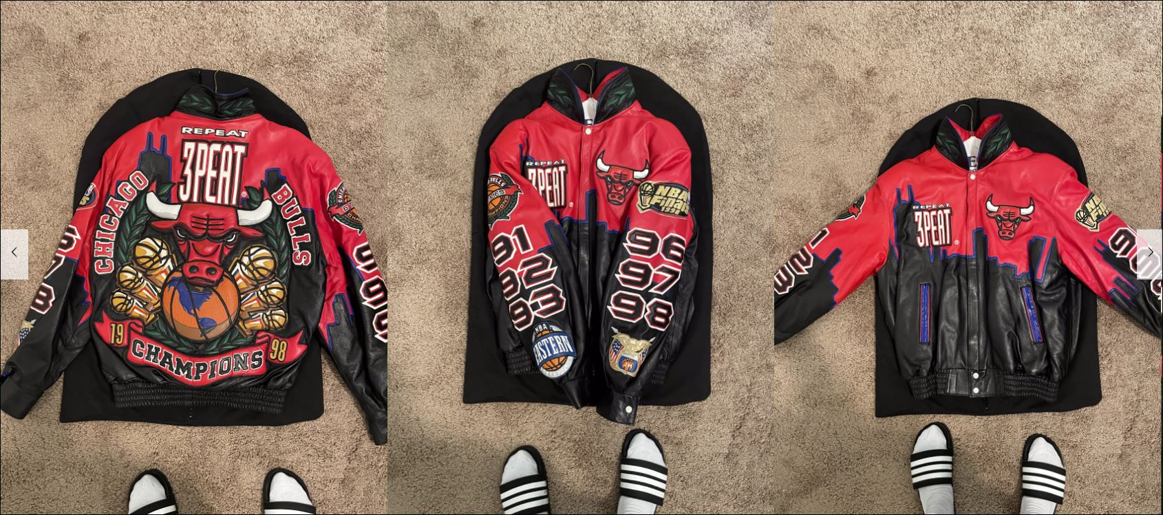 Jackets & Coats  Chicago Bulls 3 Peat Repeat Leather Jacket