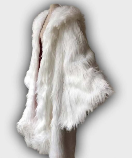 Once Upon a Time Cruella Deville White Fur Coat