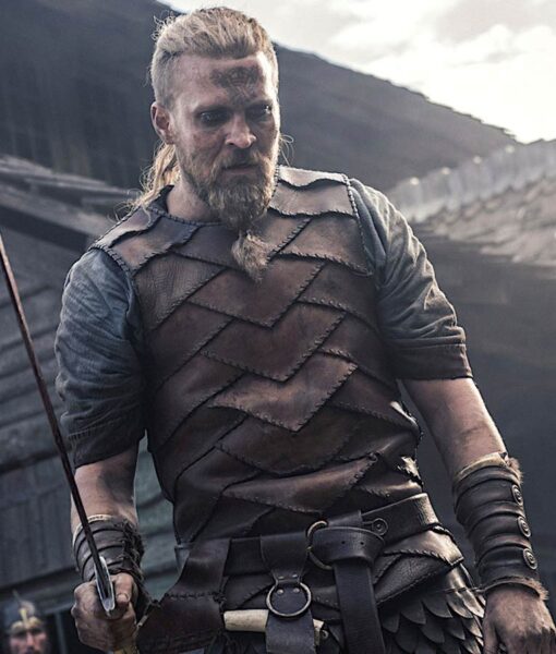 The Last Kingdom Ragnar Leather Brown Vest