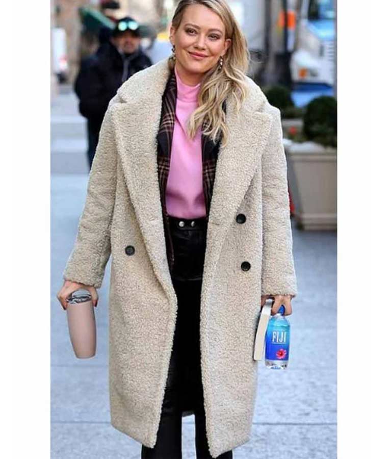 Hilary Duff Coat Peters William Kelsey Younger Sherpa | Jacket