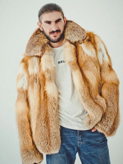 Men's Fox Fur Oversized Coat