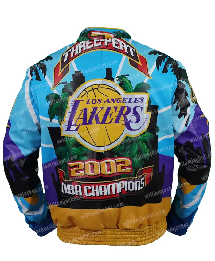 Lakers Back 2 Back Championship Jacket - LA Lakers 2001 Leather Jacket