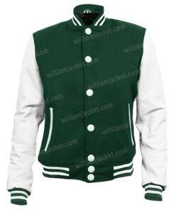 Green Vintage Varsity Jacket - William Jacket