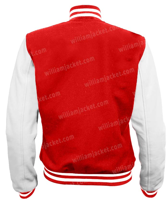 Letterman Chicago Bulls Red and White Varsity Jacket - HJacket