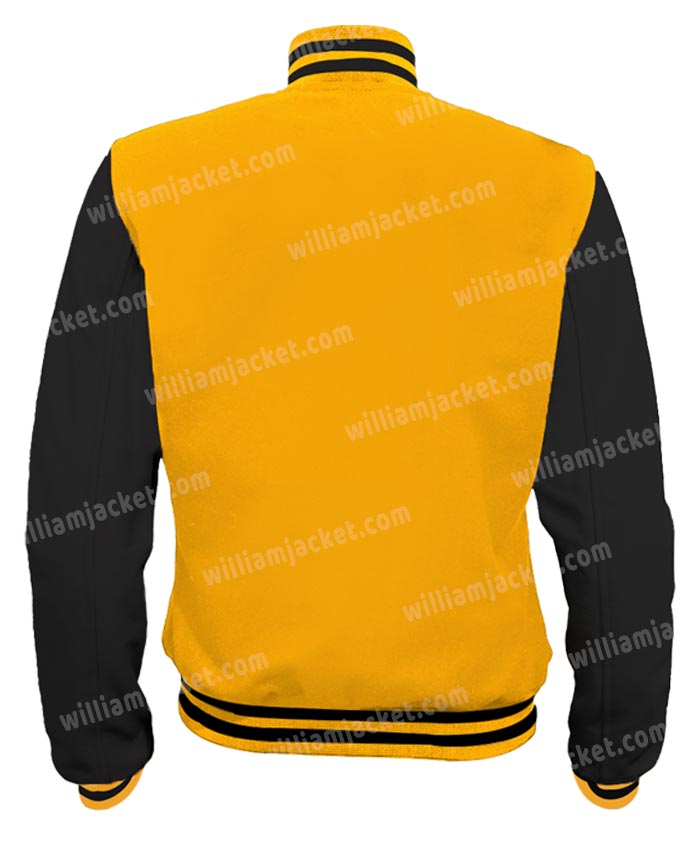Orange Black Letterman Jacket  Yellow Black Letterman Jacket
