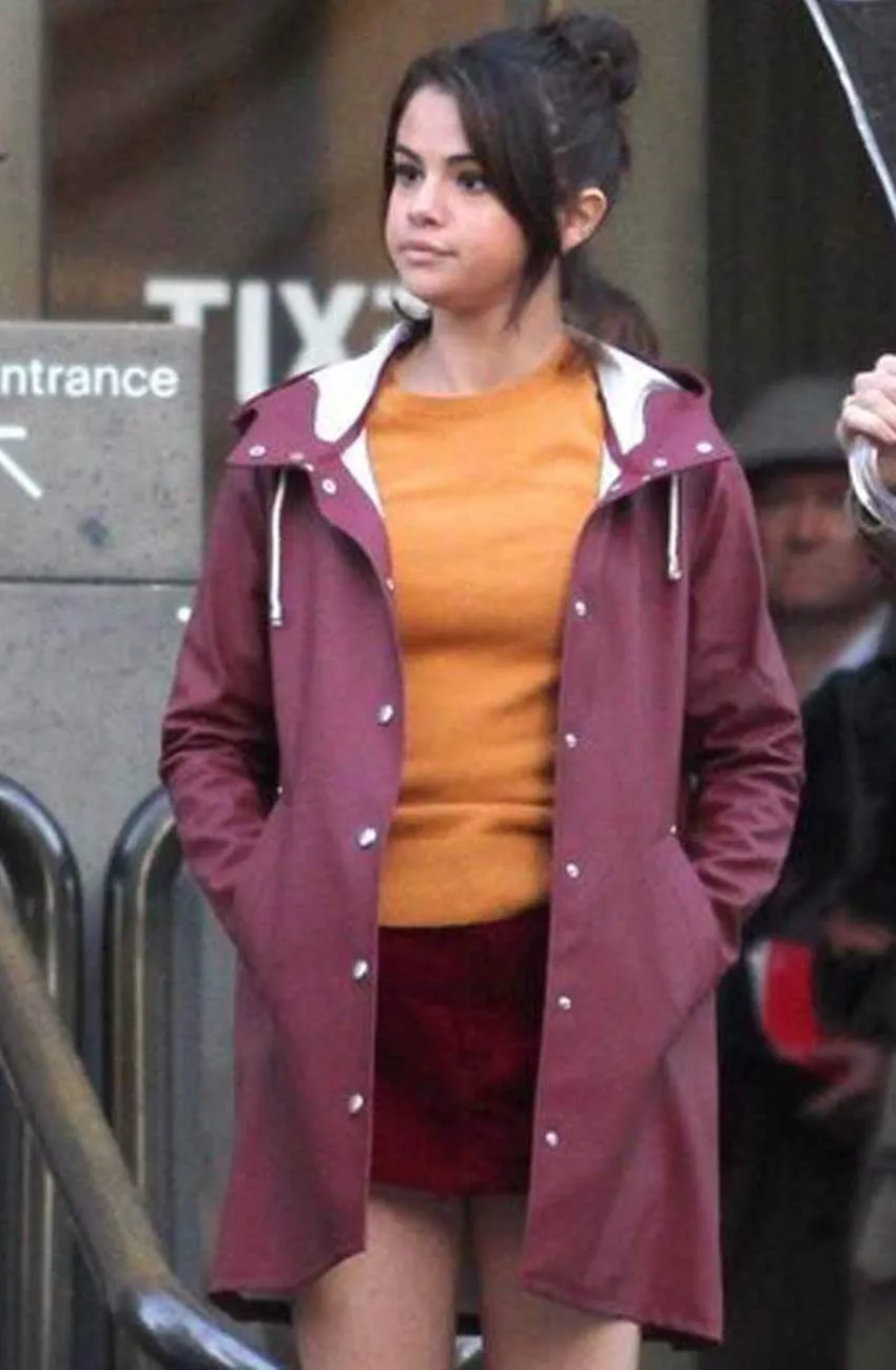 Selena Gomez A Rainy Day in New York Chan Bomber Jacket