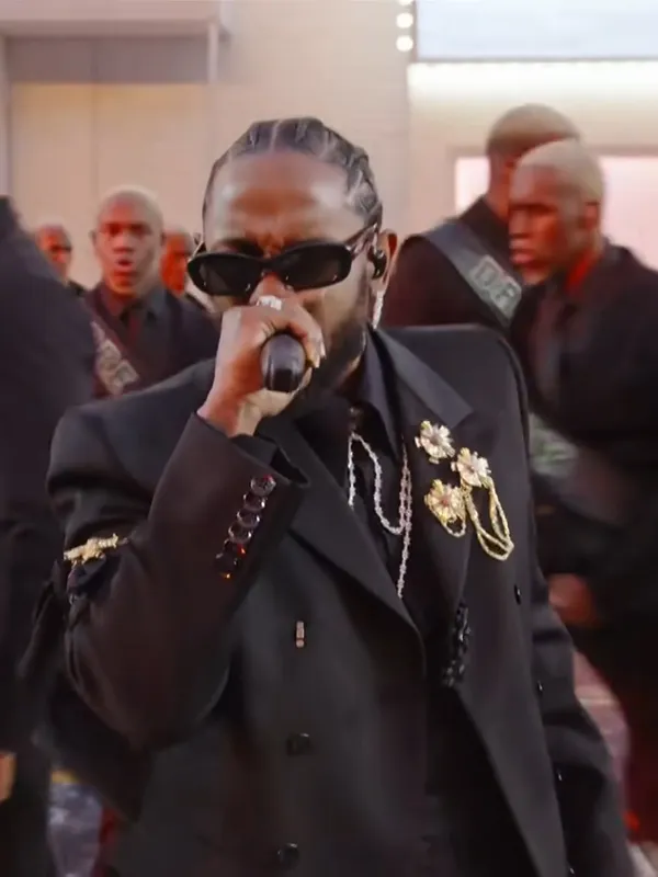 Kendrick Lamar Super Bowl 2022 Half-Time Show Louis Vuitton Suit