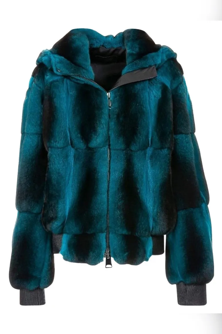 Chinchilla Fur Based Long Coat for Men
