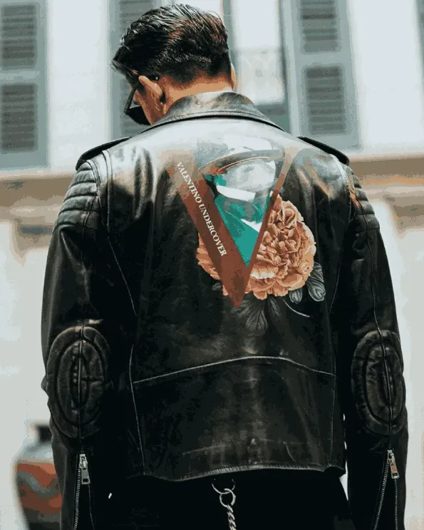 Milan Valentino Undercover Leather Jacket