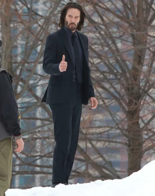 Keanu Reeves John Wick Chapter 4 Black Suit