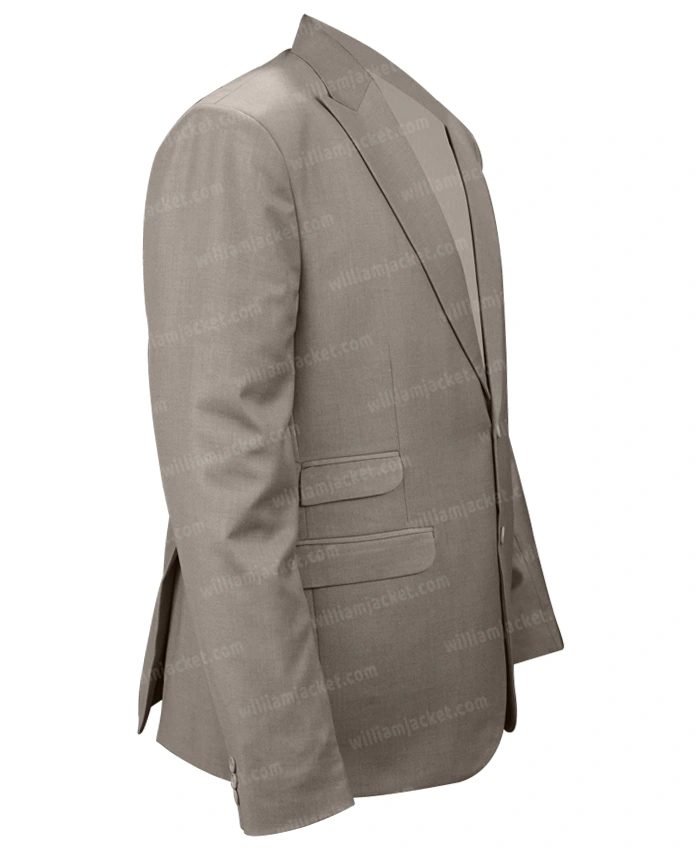 The beige blazer jacket worn by Adonis Creed (Michael B. Jordan) in the  movie Creed III