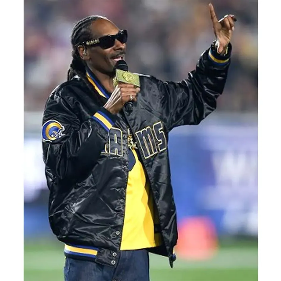 Snoop Dogg Varsity Jacket - Dr Dre Snoop Dogg Black Jacket