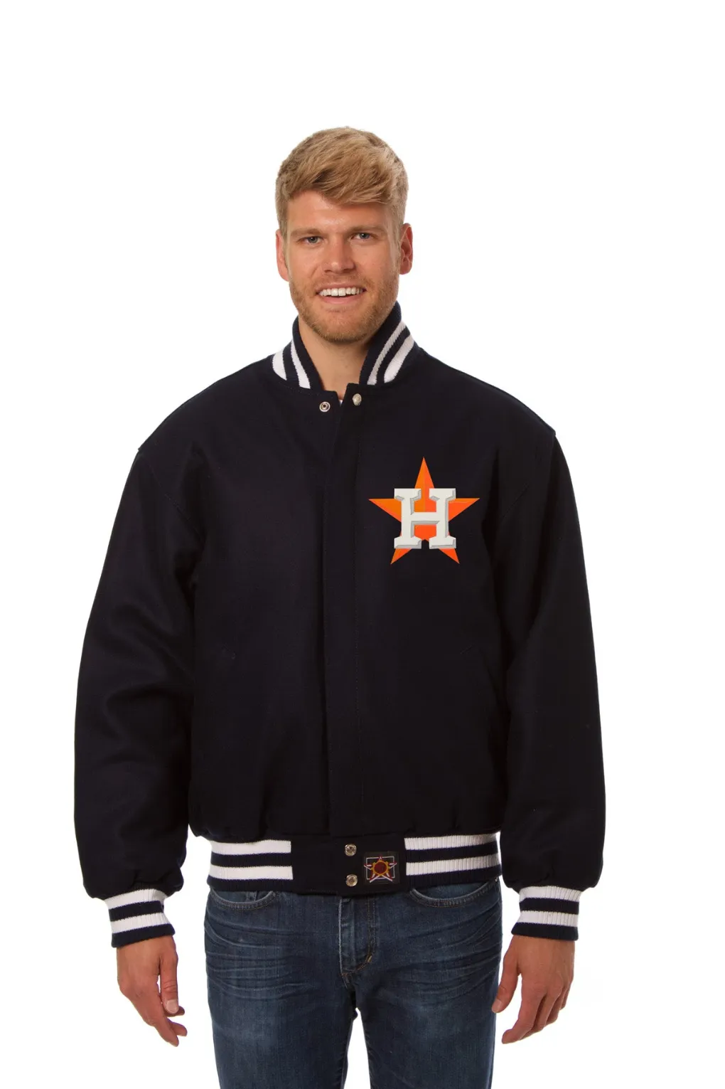 Houston Astros Black Varsity Bomber Jacket