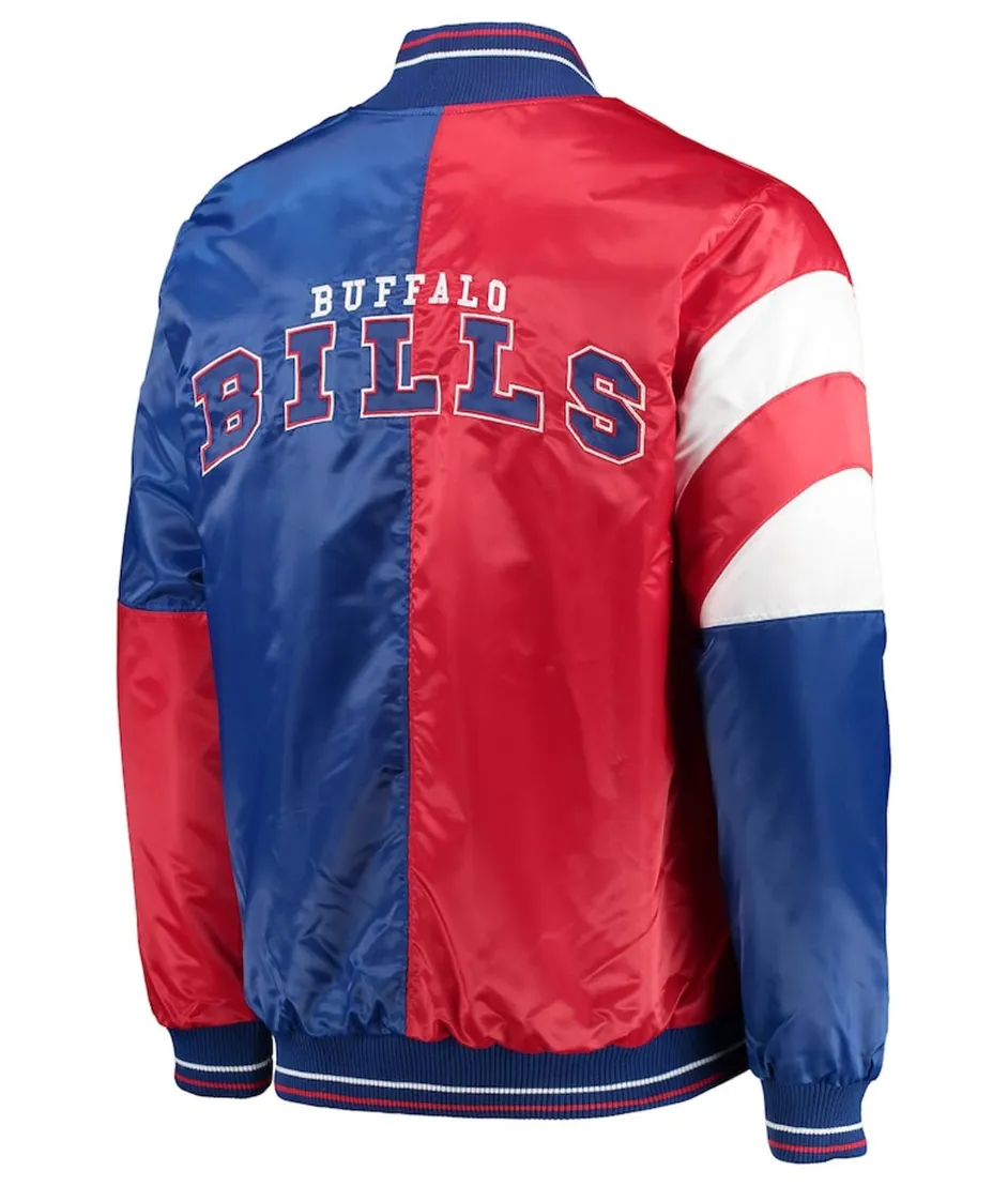 NFL Starter Buffalo Bills Full-Snap Satin Varsity Jacket