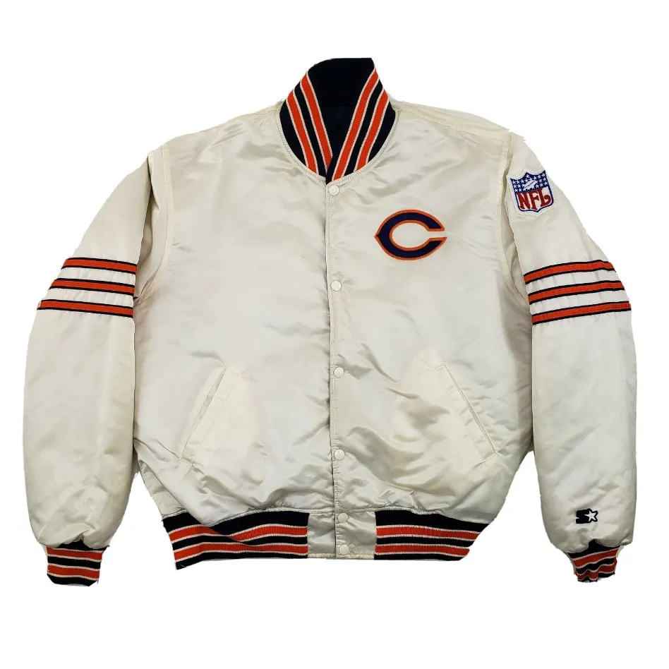 Bruce Starter Chicago Bears Vintage 80s Reversible Jacket