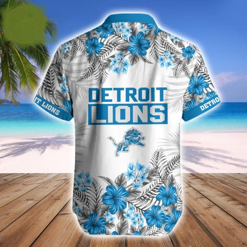 Nfl Detroit Lions Grateful Dead Hawaiian Shirt