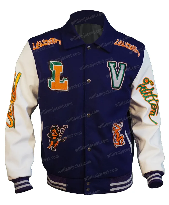 Louis Vuitton LV logo Varsity Baseball Jacket -  Worldwide  Shipping