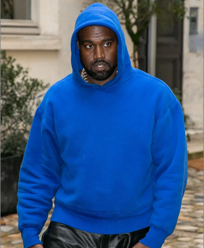 Kanye West Blue Hoodie For Sale - William Jacket