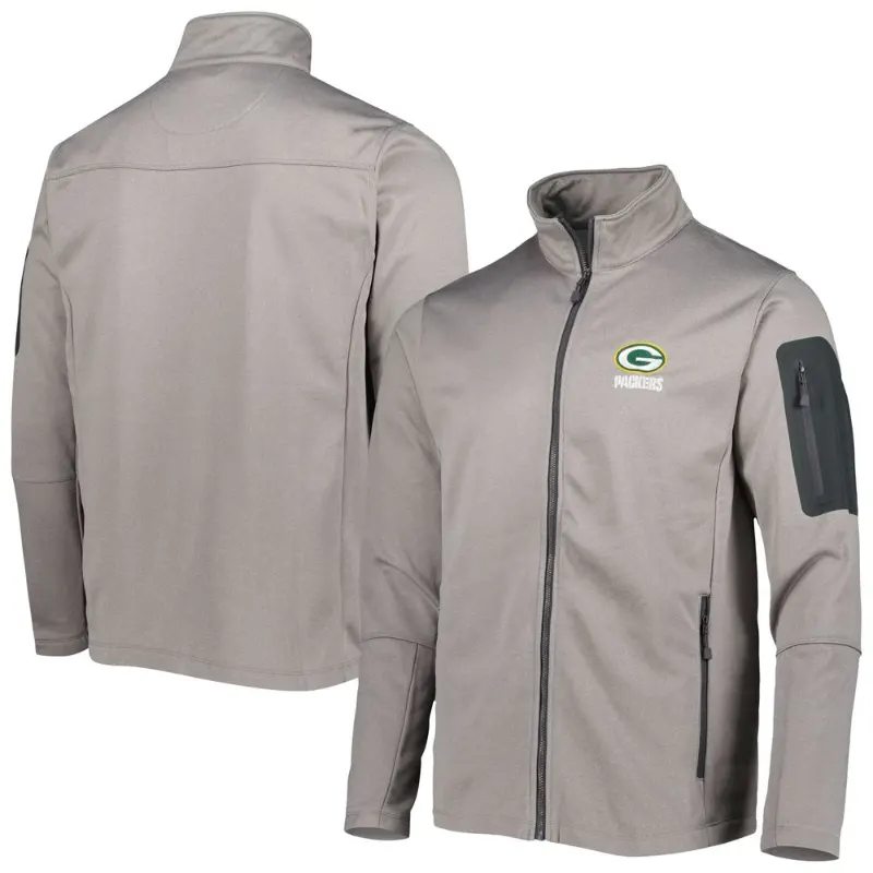 Shanan Green Bay Packers Grey Full-Zip Jacket - William Jacket