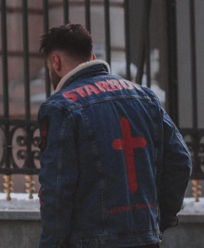 The Weeknd Denim Jacket  Starboy Printed Denim Jacket