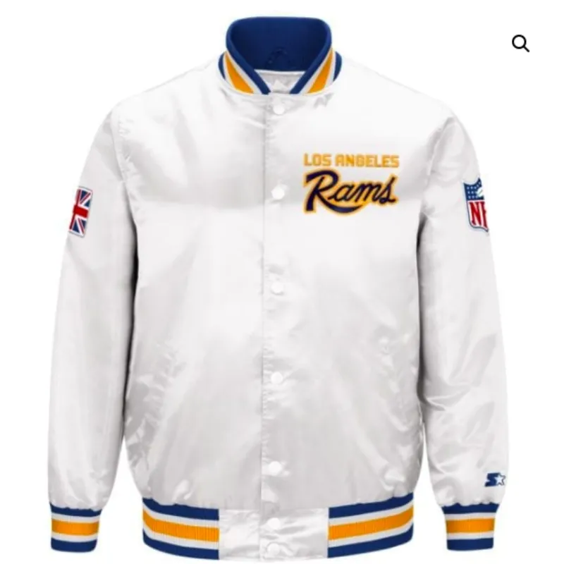 NFL Los Angeles Rams Leather Jacket - William Jacket