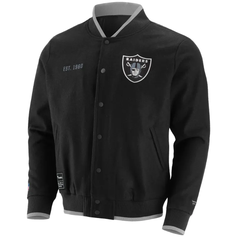 Las Vegas Raiders Letterman Black Varsity Jacket - Maker of Jacket