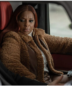 Louis Vuitton Brown leather jacket worn by Monet (Mary J. Blige) in Power  Book II: Ghost TV series