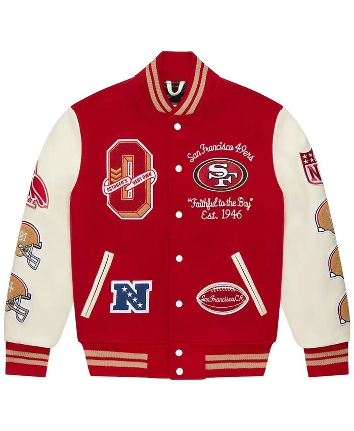 San Francisco 49ers Letterman Varsity Jacket For Sale