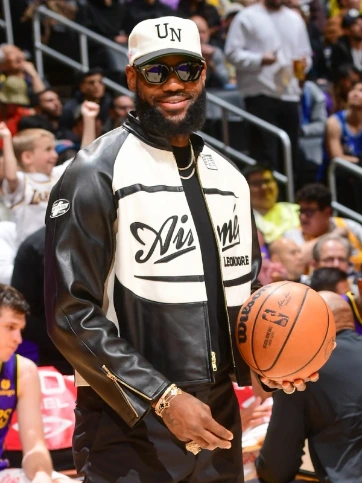 NBA LeBron James Aimé Leon Dore Leather Jacket