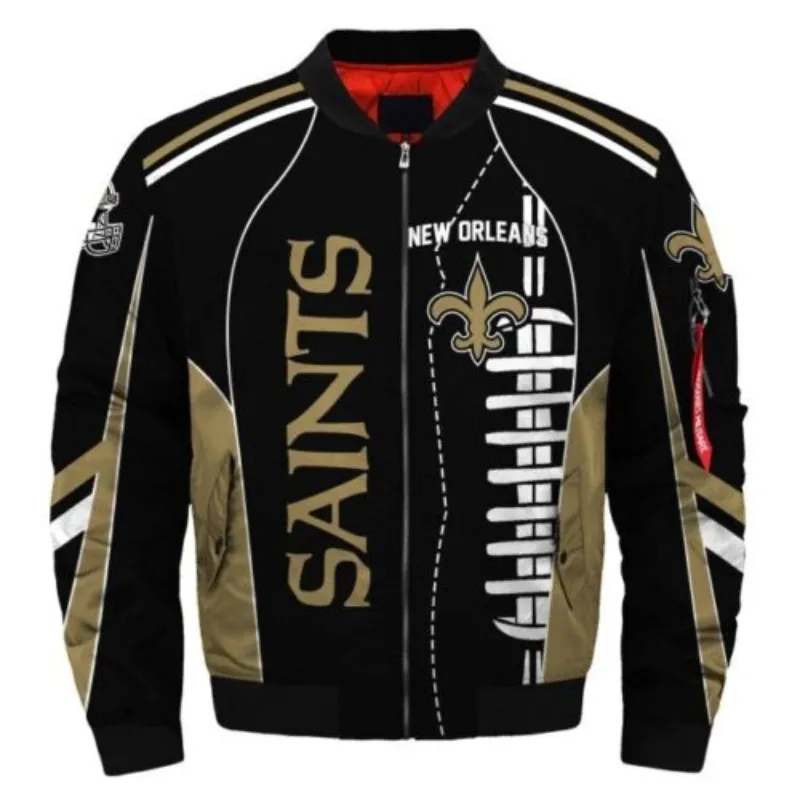 New Orleans Saints Bomber Jacket For Men and Women