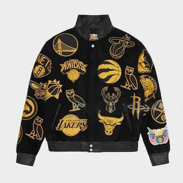 NBA Los Angeles Lakers Yellow And Black Varsity Jacket - Maker of Jacket