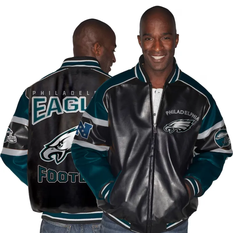 Vintage Philadelphia Eagles NFL Leather Jacket