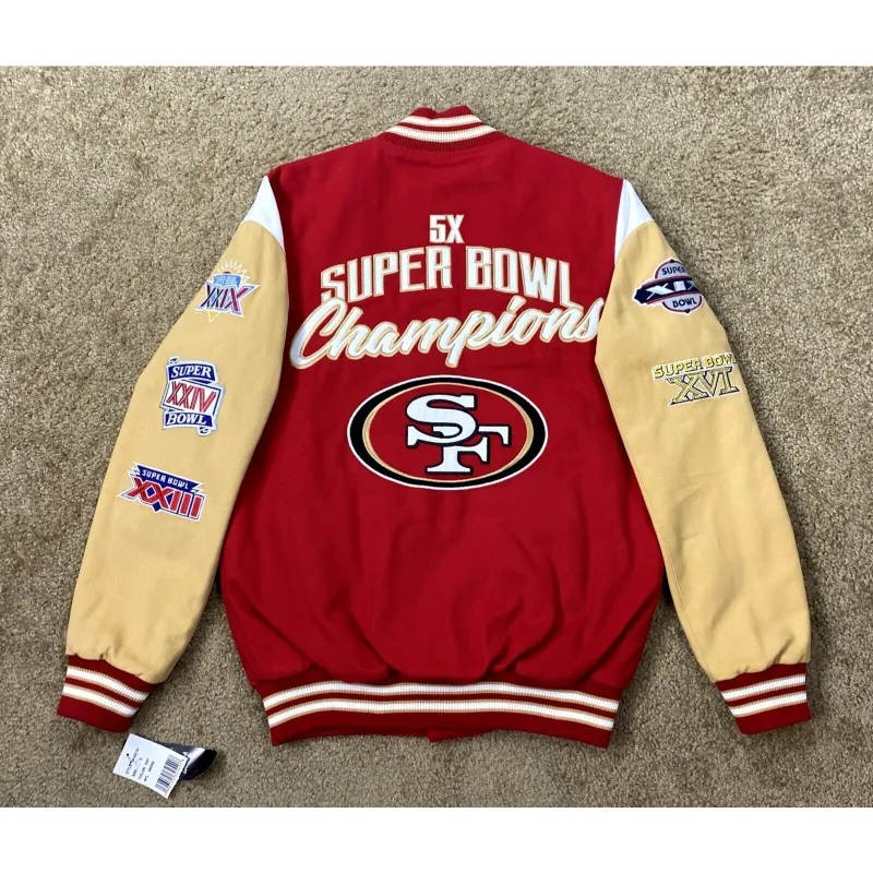 SF 49ers Super Bowl Varsity Jacket