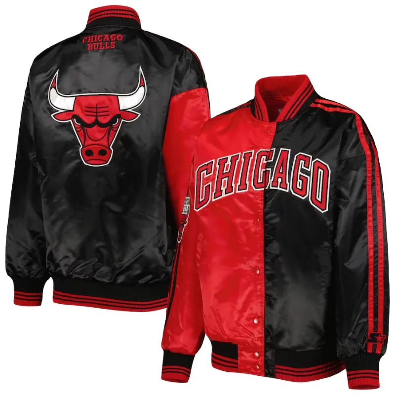 Chicago Bulls Satin Starter Jacket - William Jacket
