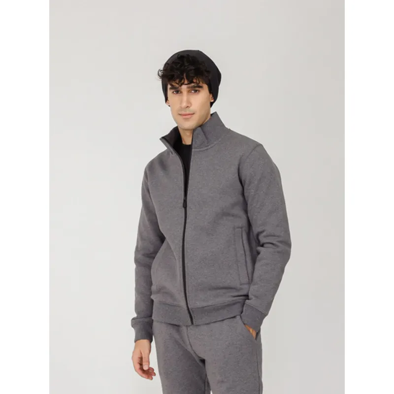 VALTRA: Women's grey fleece jacket with zipper pockets