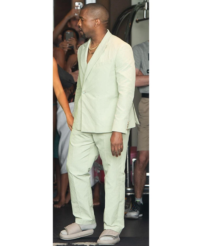 Kanye West LV White Blazer  Kanye West Louis Vuitton Blazer