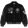 Kaya Robel Brooklyn Nets Black Varsity Jacket