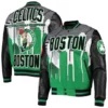 Lucy Brown Boston Celtics Printed Bomber Jacket