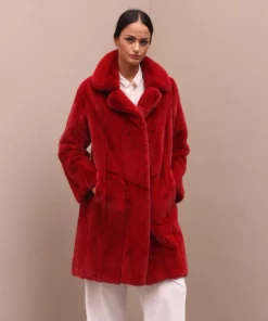 Lachlan Mink Fur Pink Coat For Sale - William Jacket