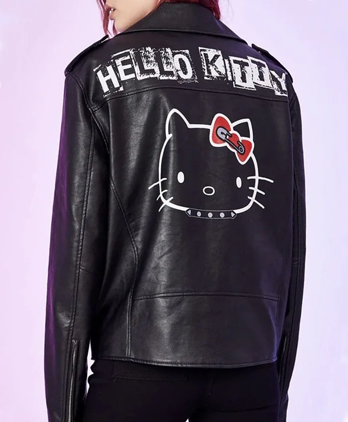 Dolls Kill Hello Kitty Faux Fur Zip Up Coat Winter Jacket