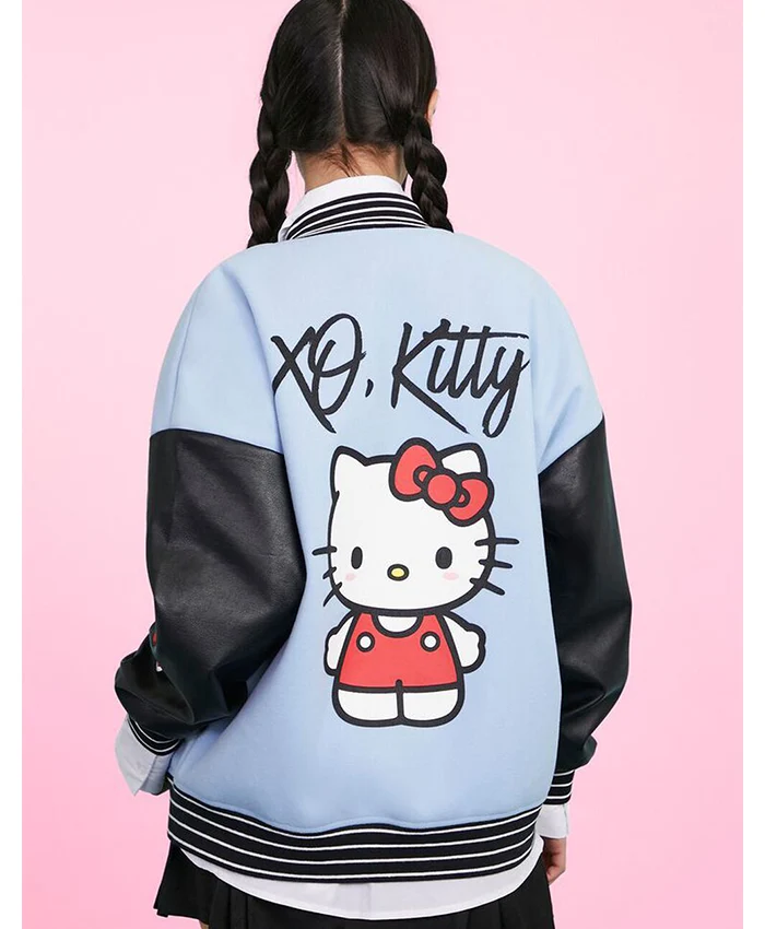 Forever 21, Jackets & Coats, Forever2 X Hello Kitty Checkered Puffer  Jacket