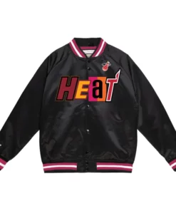 Isaac Beer Miami Heat Black Varsity Jacket